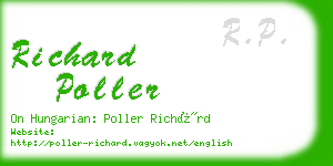 richard poller business card